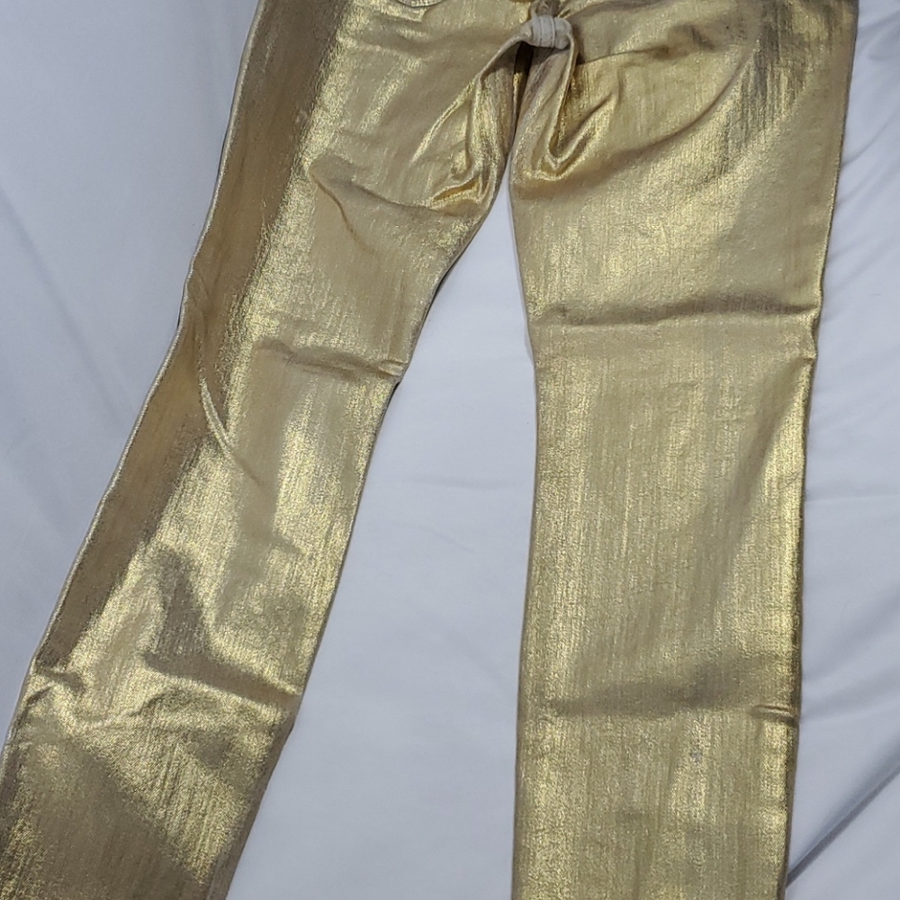 NWT Guess Los Angeles Metallic Sexy Curve Jeans - Picture 12 of 15
